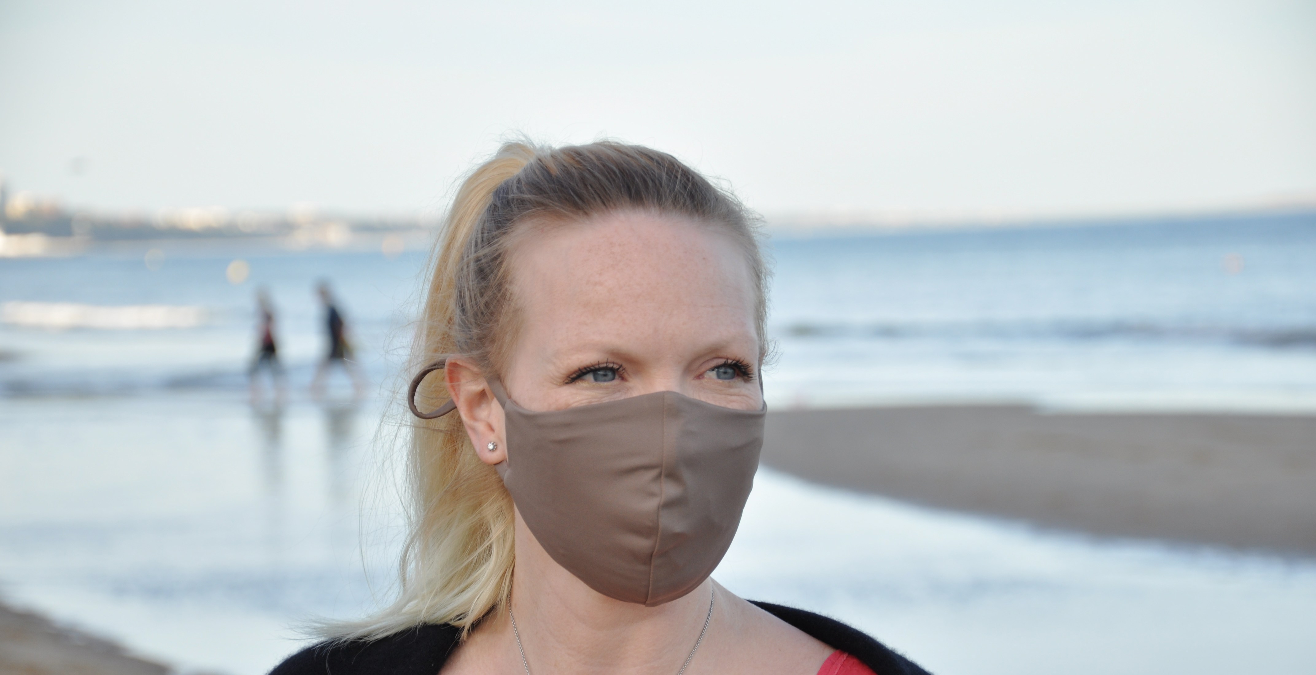 Woman creates face masks from old fish nets