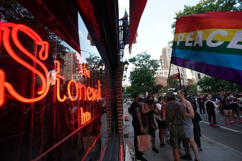 'Our supreme court did something': iconic New York bar celebrates transgender ruling