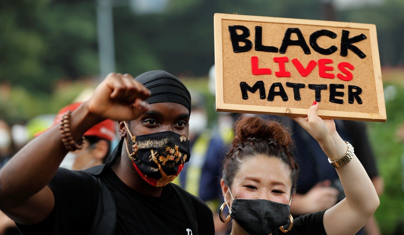 US protests: thousands march in Hollywood, with some demanding Trump’s removal