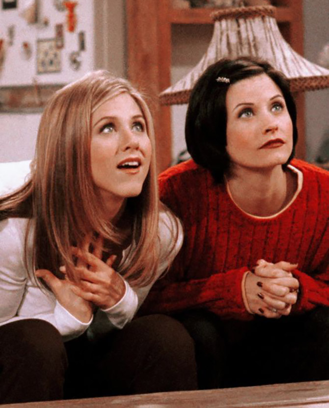 The outfits inspired by Monica Geller and Rachel Green from Friends