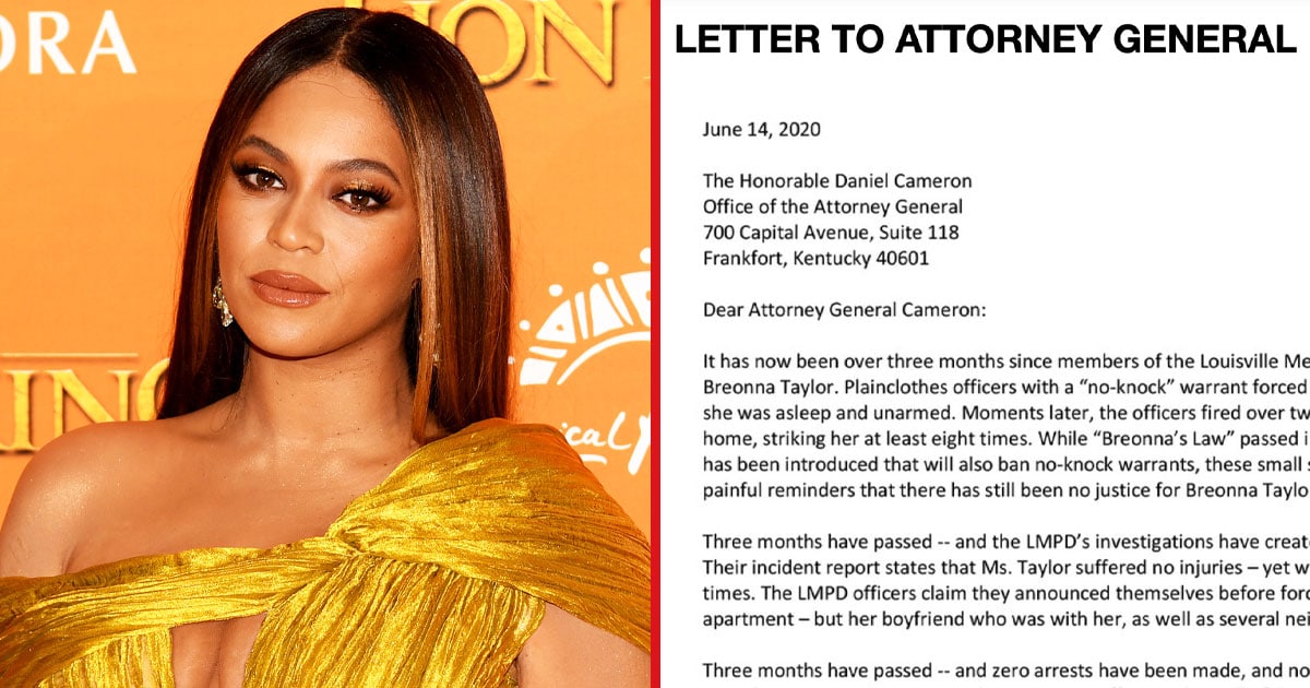 Beyoncé Is Calling For Breonna Taylor’s Killers To Be Fired And Charged
