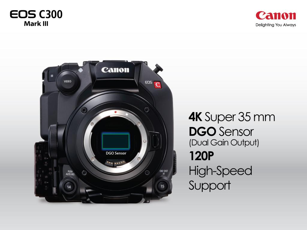 New Canon EOS C300 Mark III masters high-speed recording