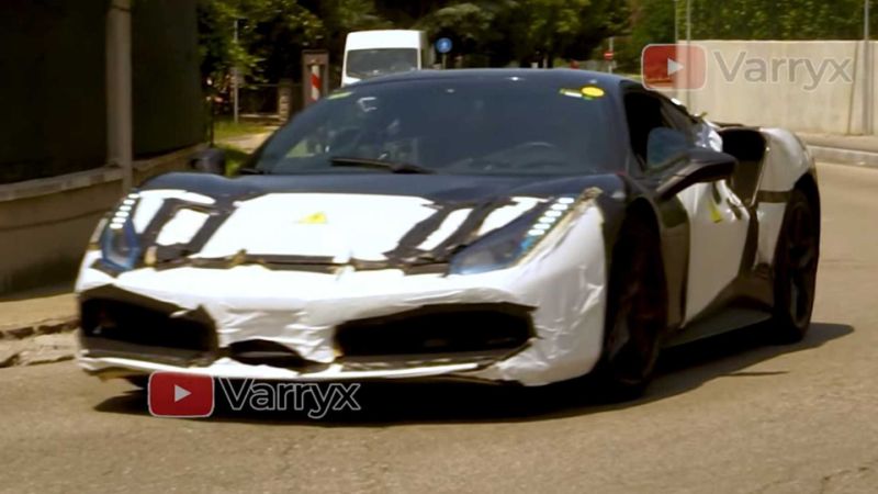 Ferrari hybrid test mule spied in Maranello by Motor1.com reader