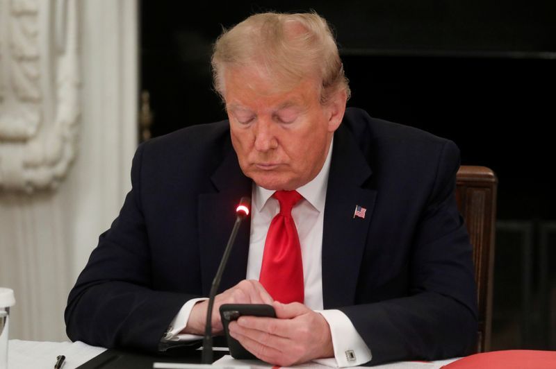 Trump renews threat to cut ties with beijing, a day after high-level u.S.-China talks