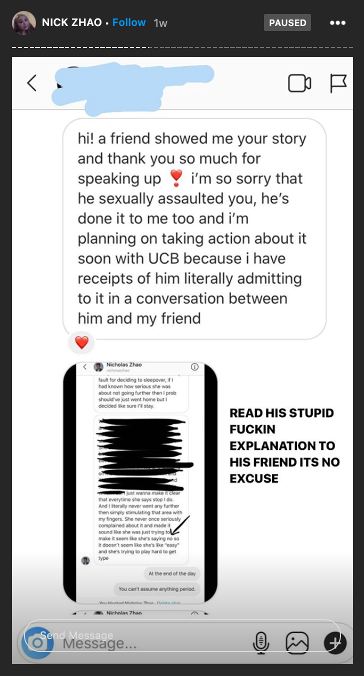 Over 20 Women Come Forward to Accuse UC Berkeley Student of Sexual Assault