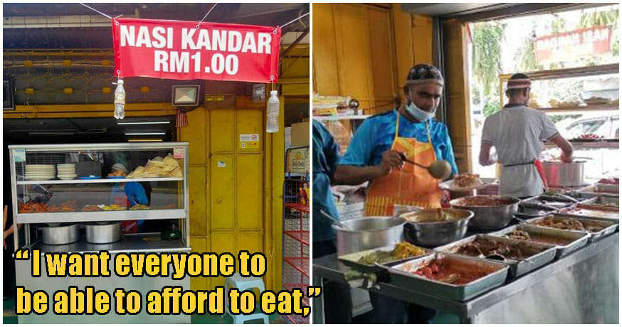 Nasi Kandar Stall Owner in Kedah Sells Food From Only RM1 So The Underprivileged Can Afford to Eat