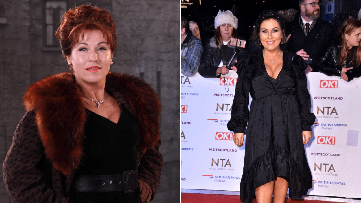How long has Jessie Wallace played Kat Slater and how old is she as The Road to Coronation Street re-airs?