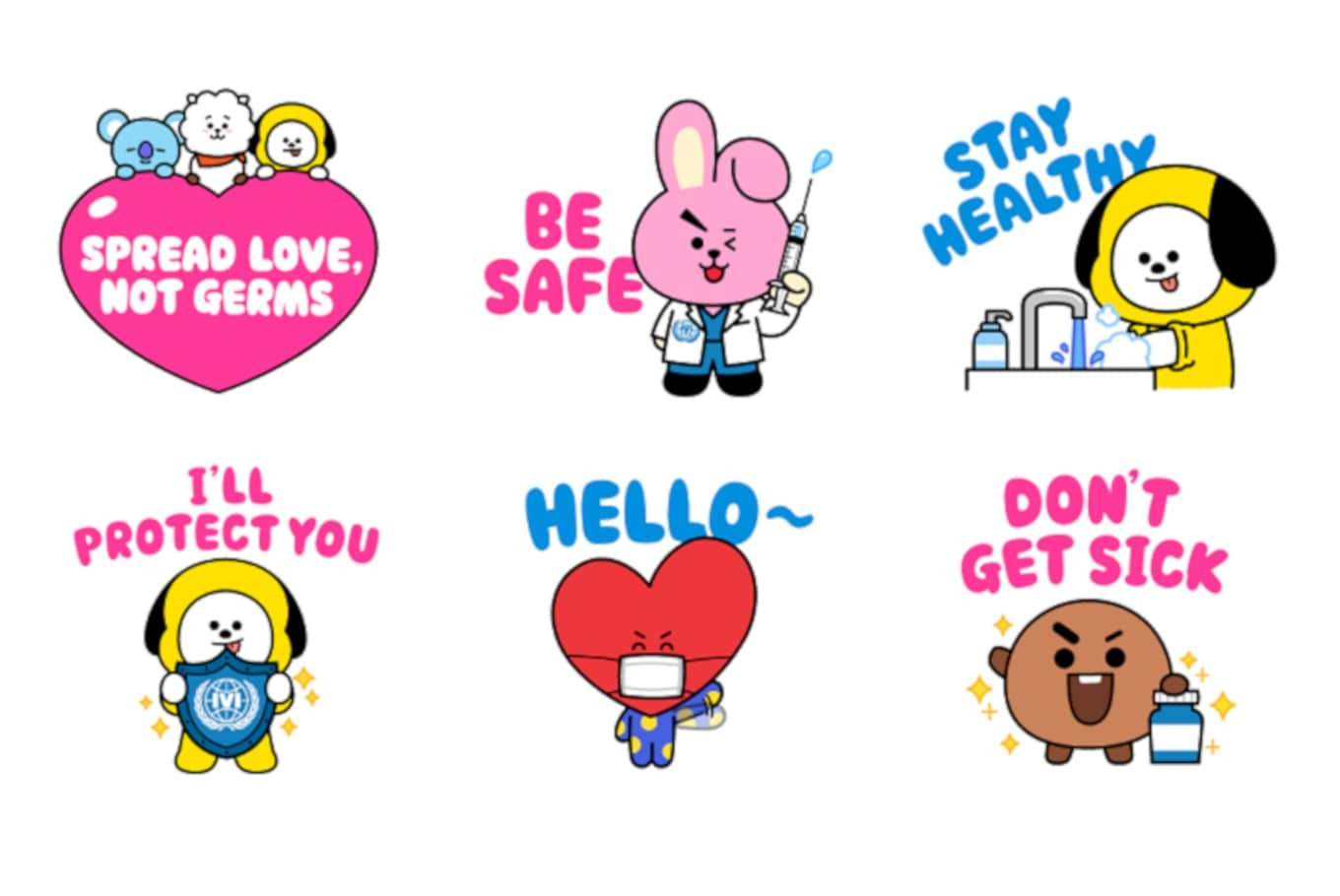 LINE launches new BT21 stickers to support vaccination initiative