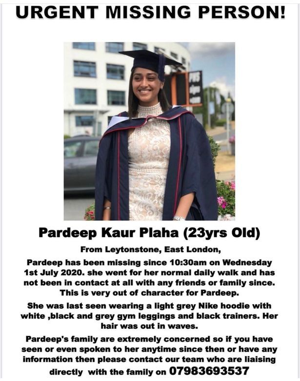 Pardeep Plaha missing: Urgent search for woman, 23, after she 'vanished on her daily walk'
