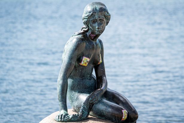 Little Mermaid statue honouring fairy tale covered in 'racist fish' graffiti