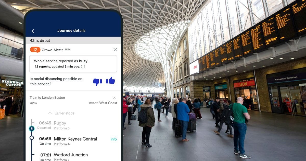 Train app adds ‘Crowd Alert’ feature to help users avoid busy journeys