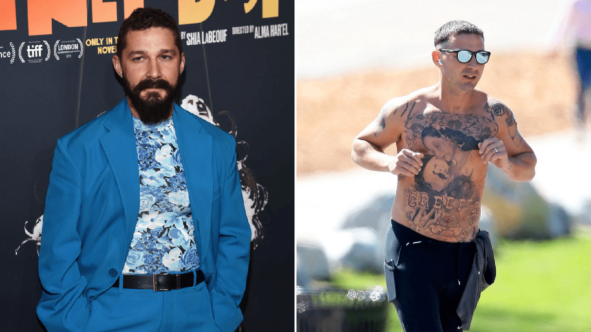 Shia LaBeouf got his whole torso tattooed (for real) for role in The Tax Collector