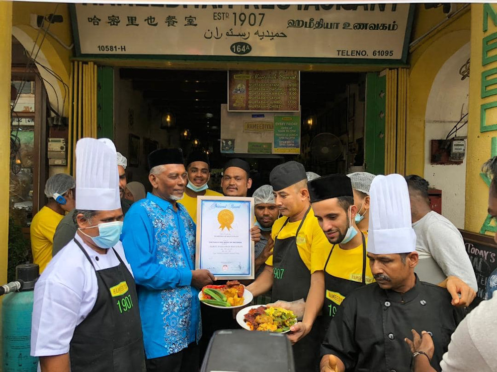 Penang’s Hameediyah named Malaysia’s oldest nasi kandar restaurant