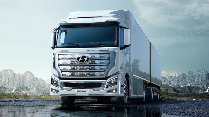 Hyundai Xcient Fuel Cell semi truck reports for duty in Europe