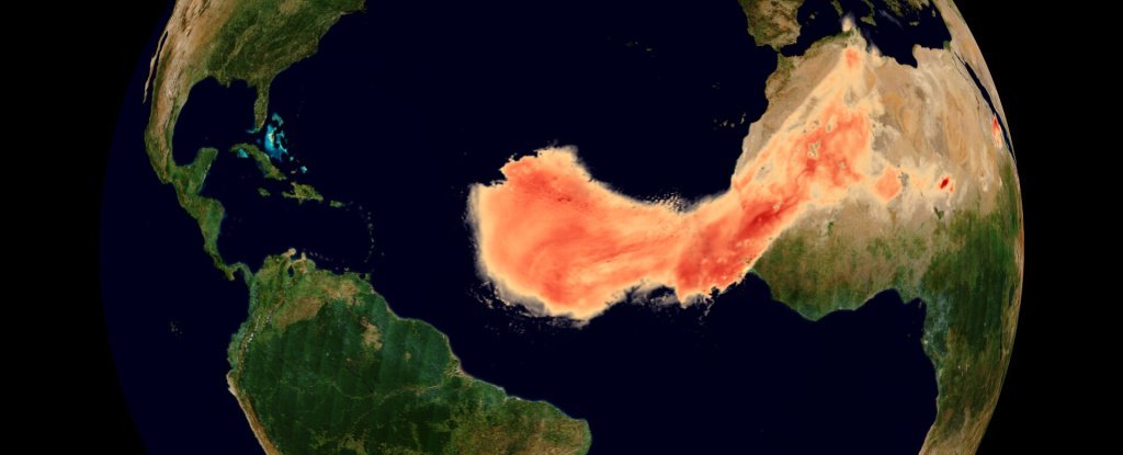 Incredible Sahara Dust Plume Sweeping Across The Atlantic Is Largest on Record