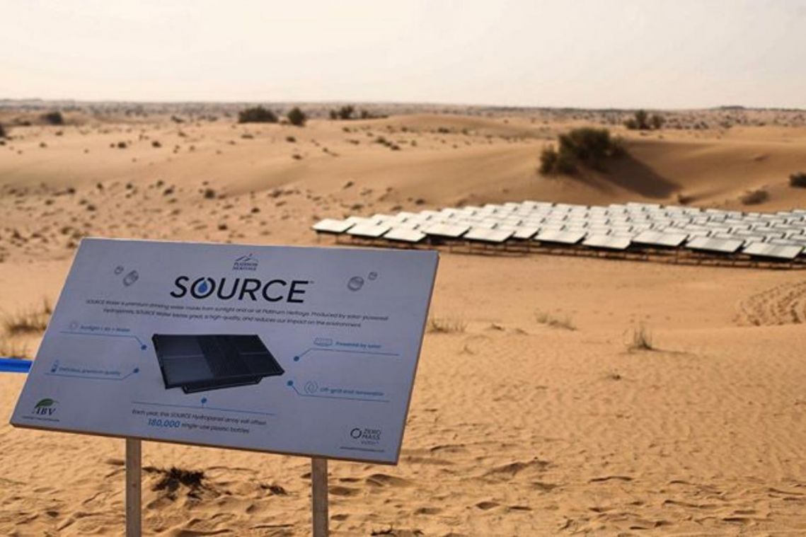 A US firm is turning Arabian Desert air into bottled water