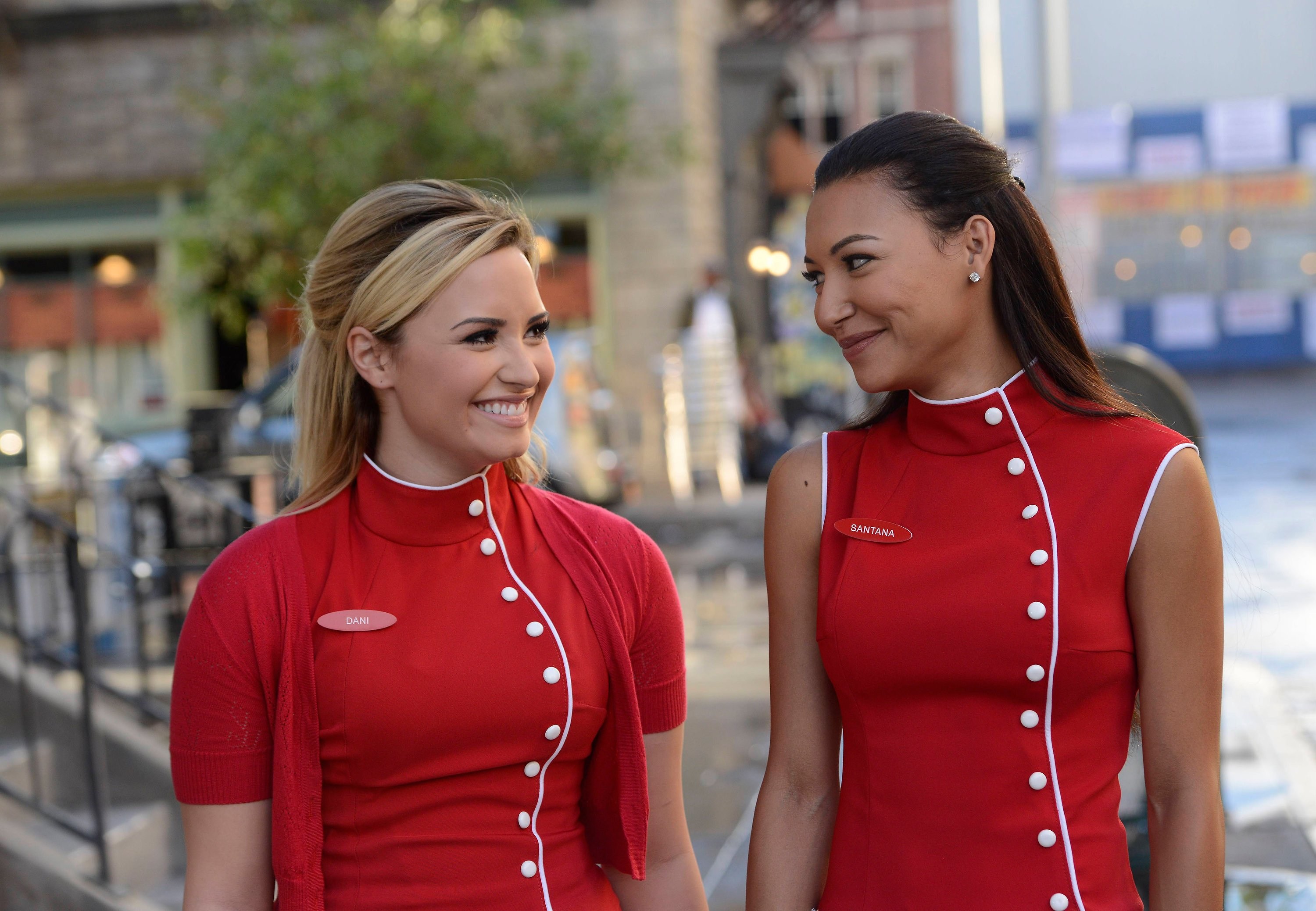 Who did Naya Rivera play in Glee and what were Santana’s best known songs in the show?