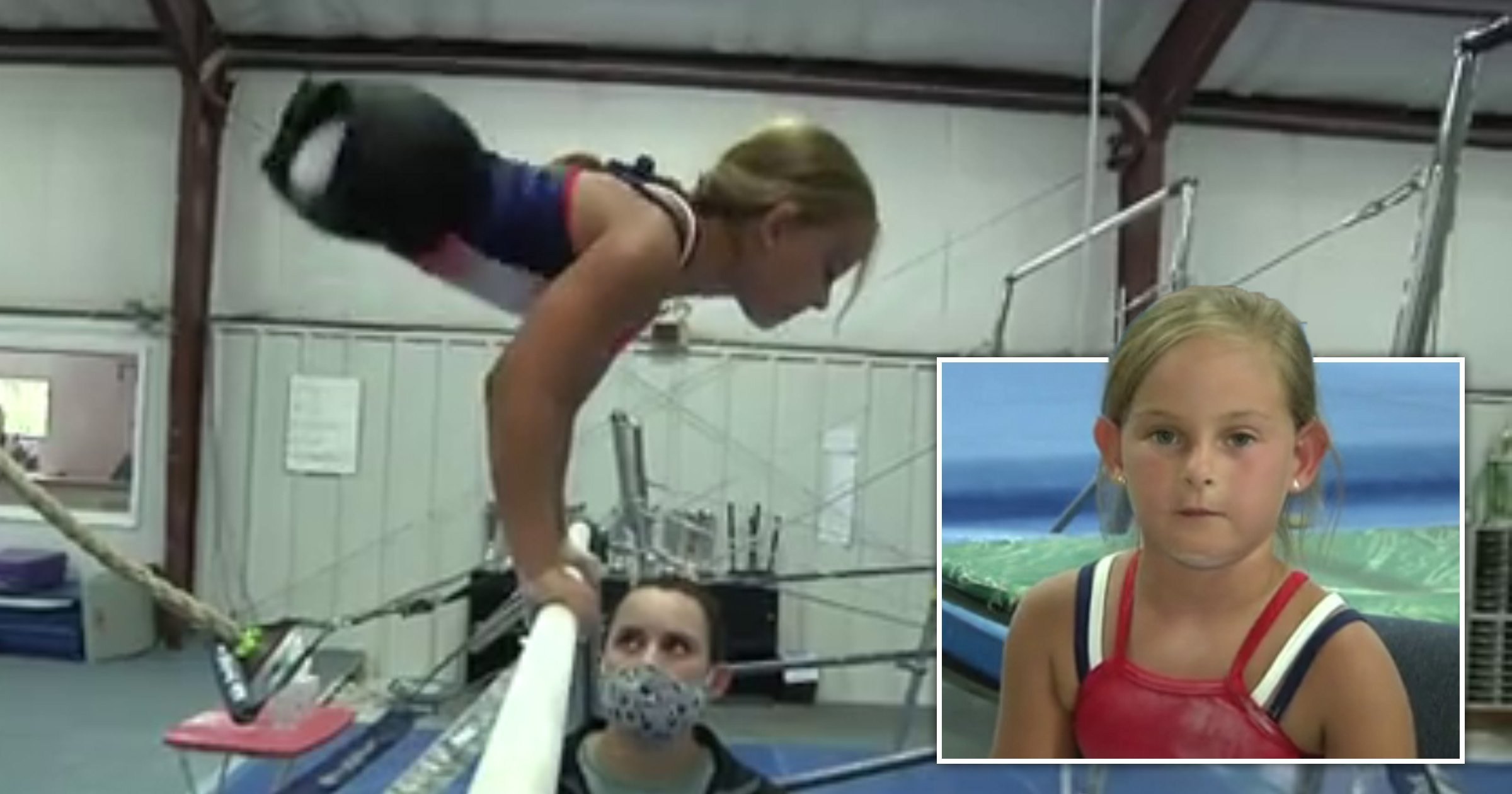 Inspiring young girl born without legs fulfills her dreams of being a gymnast