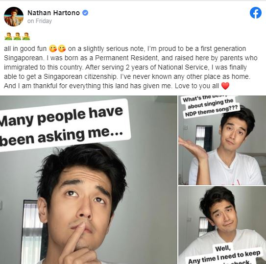 Who is Nathan Hartono? Here is The Truth Behind Indonesian Singing NDP Song 'Everything I am'