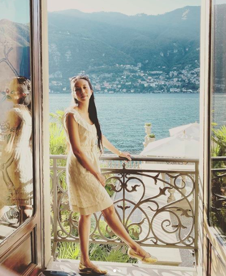 Karen Mok goes on vacation in Italy with husband