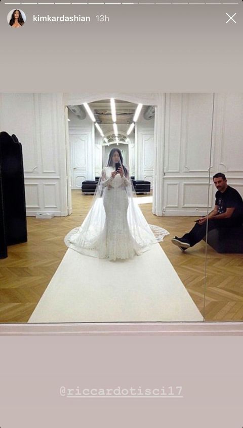 Kim Kardashian Shares Intimate Snaps from Her 2014 Wedding Dress Fitting