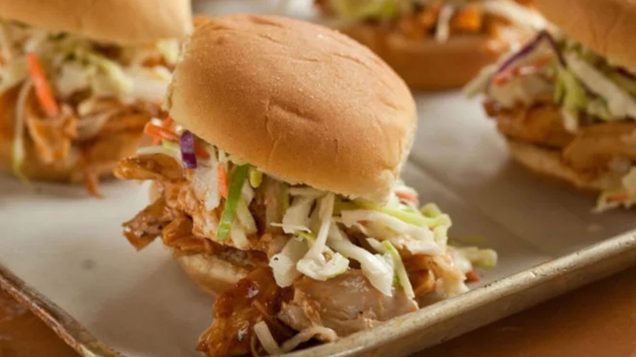 (S3E6) Pulled Chicken and Slaw Sliders