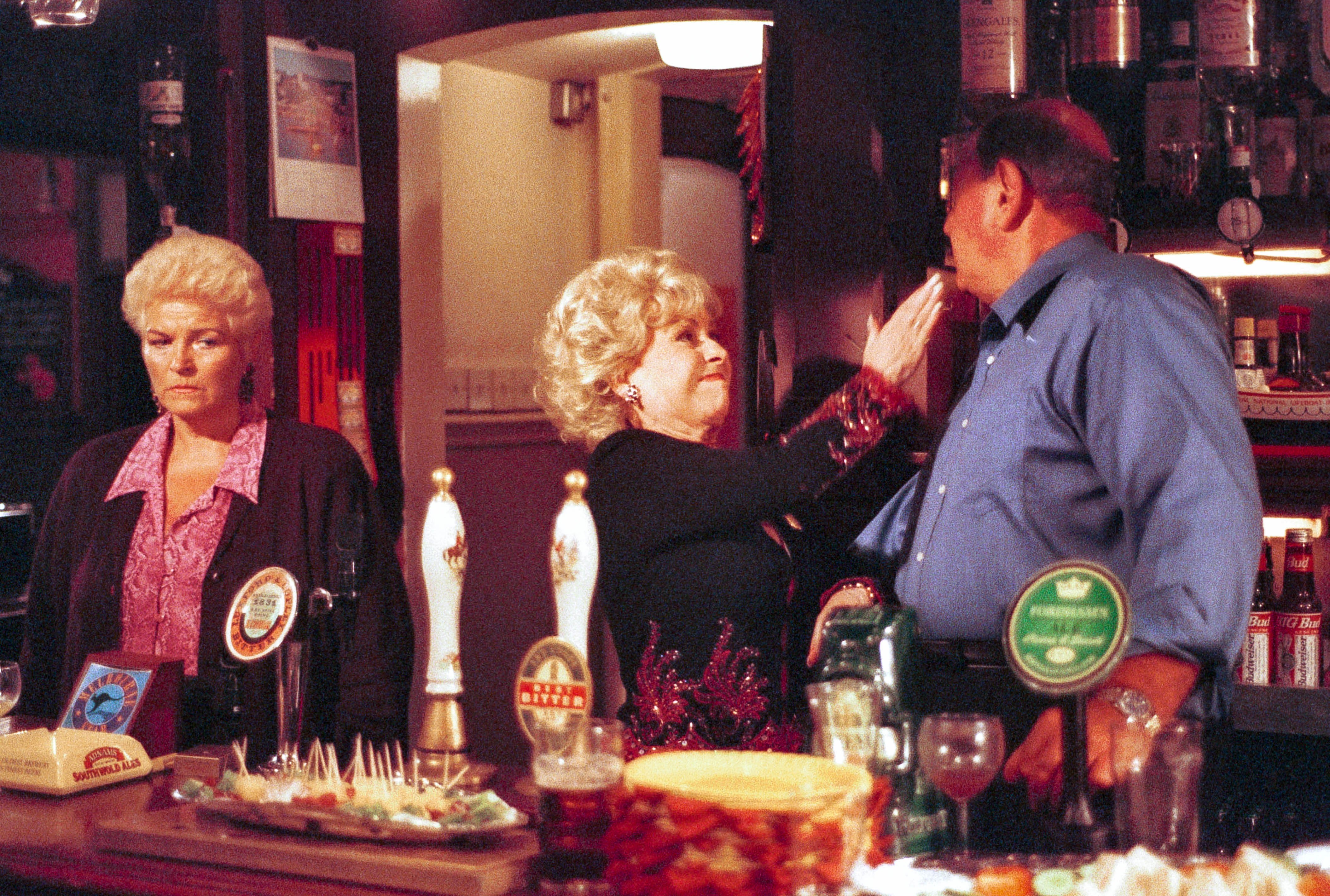 EastEnders to air iconic hour-long Pat, Peggy and Frank Queen Vic showdown on BBC One