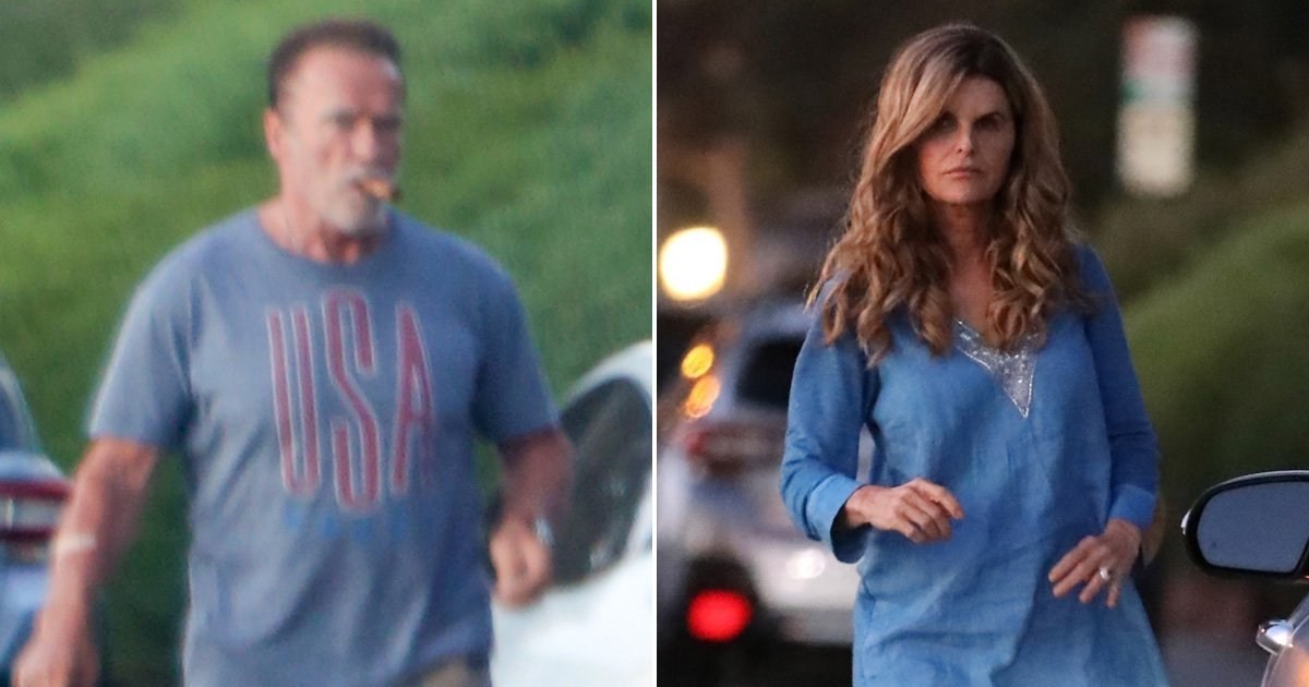 Proud grandparents Arnold Schwarzenegger and Maria Shriver visit daughter Katherine and new baby