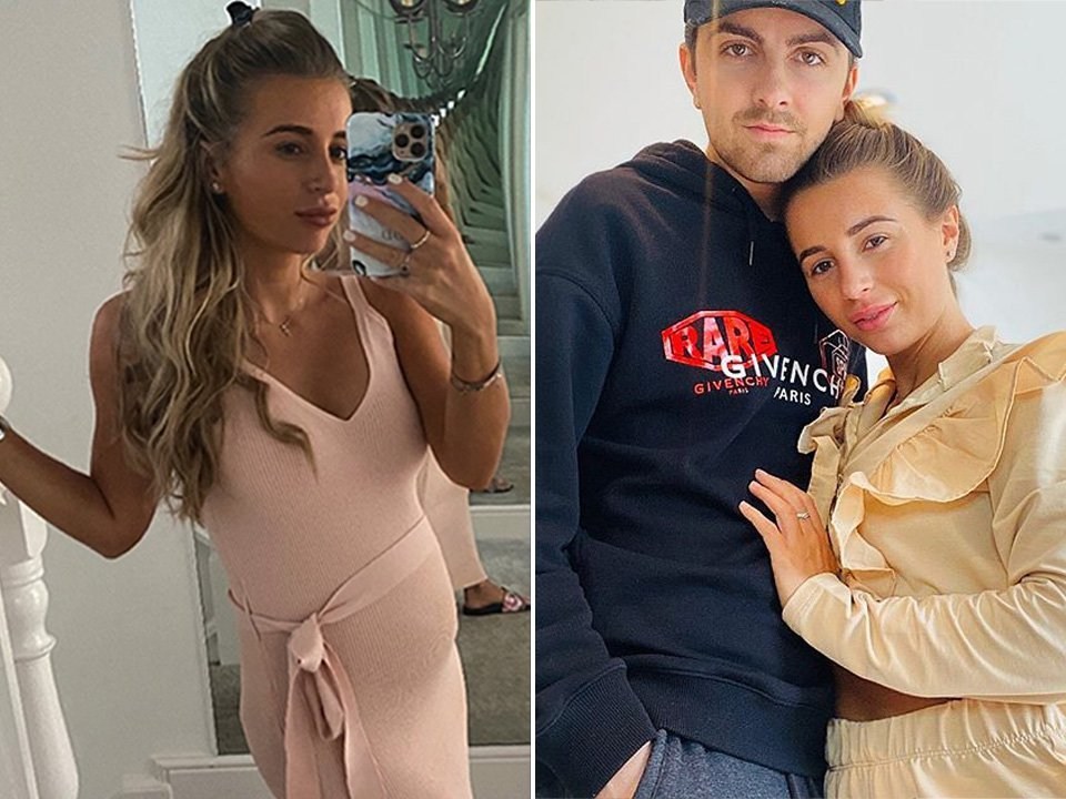 Love Island winner Dani Dyer shows off growing baby bump on chilled weekend with boyfriend Sammy Kimence