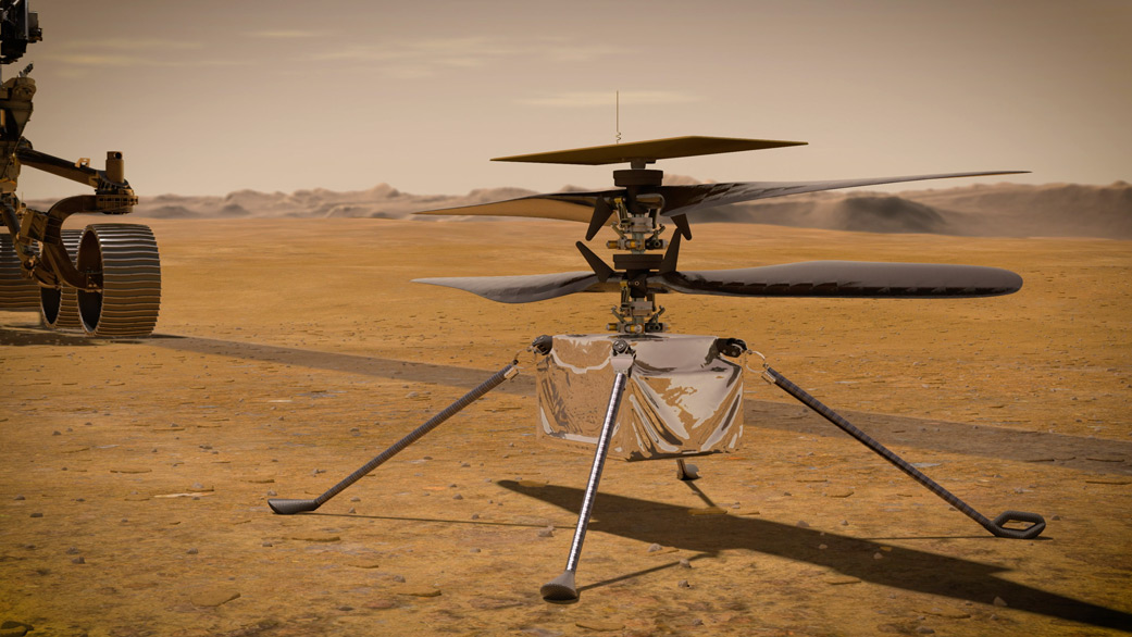 NASA's Mars Helicopter Powers Up in Space