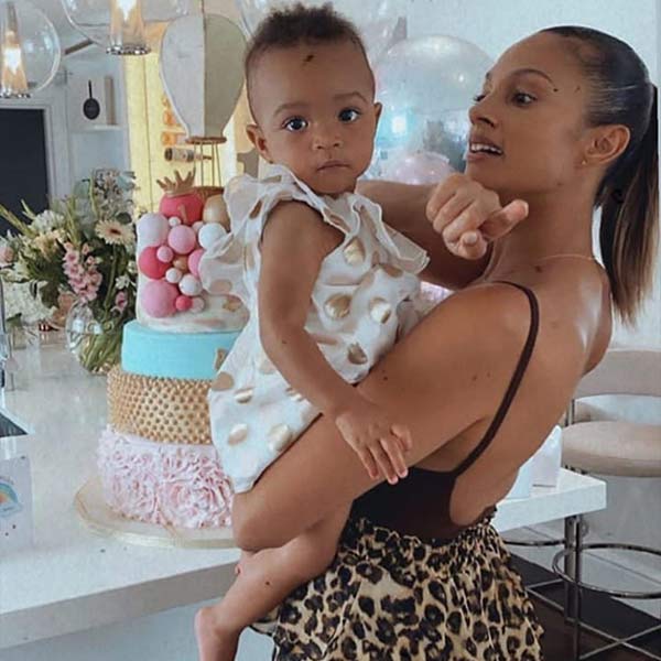 Alesha Dixon reveals daughter's epic four-tiered first birthday cake
