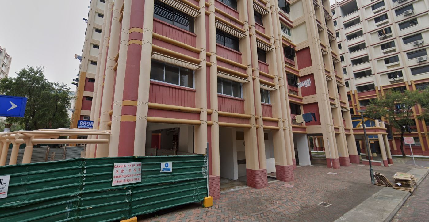 Diy motorcycle parking spaces seen in Woodlands void deck, Town Council investigating