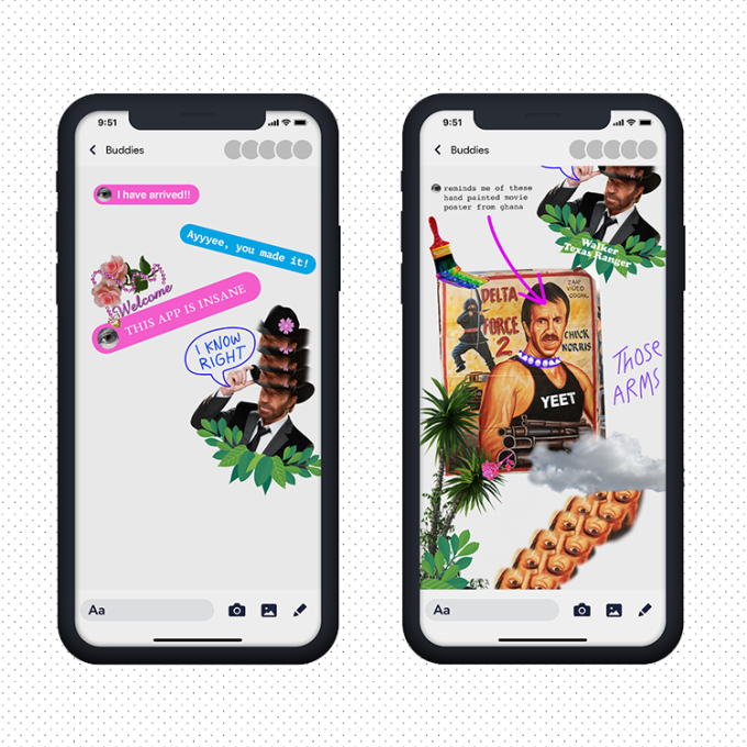 Muze redesigns mobile messaging as a free-form canvas for creativity