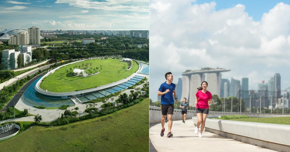 Green roof at Keppel Marina East Desalination Plant near Tanjong Rhu now open for exercise & picnics