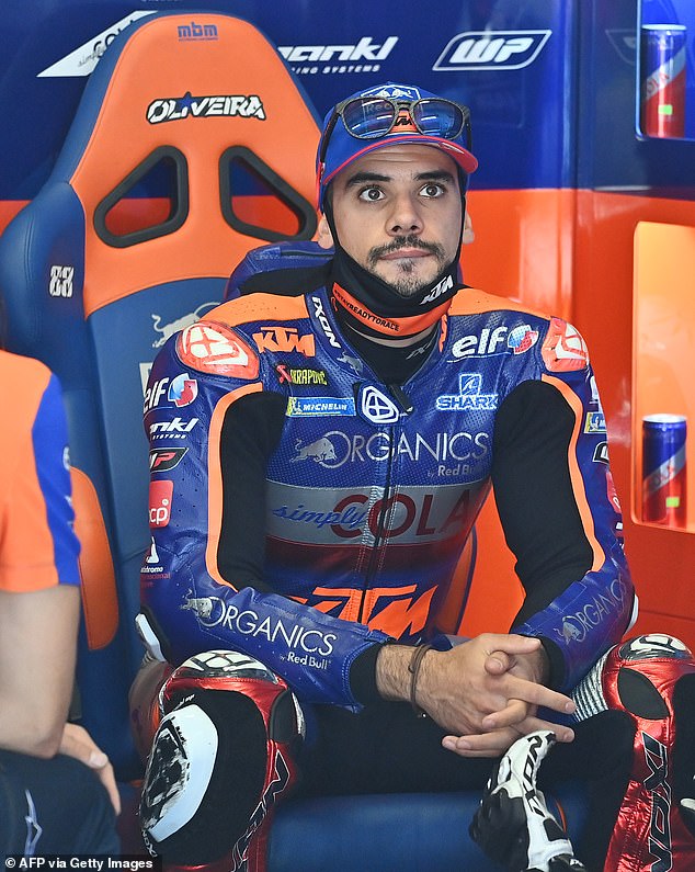 MotoGP star Miguel Oliveira, 24, is engaged to his step-sister, who he has known since they were both 13, his father reveals