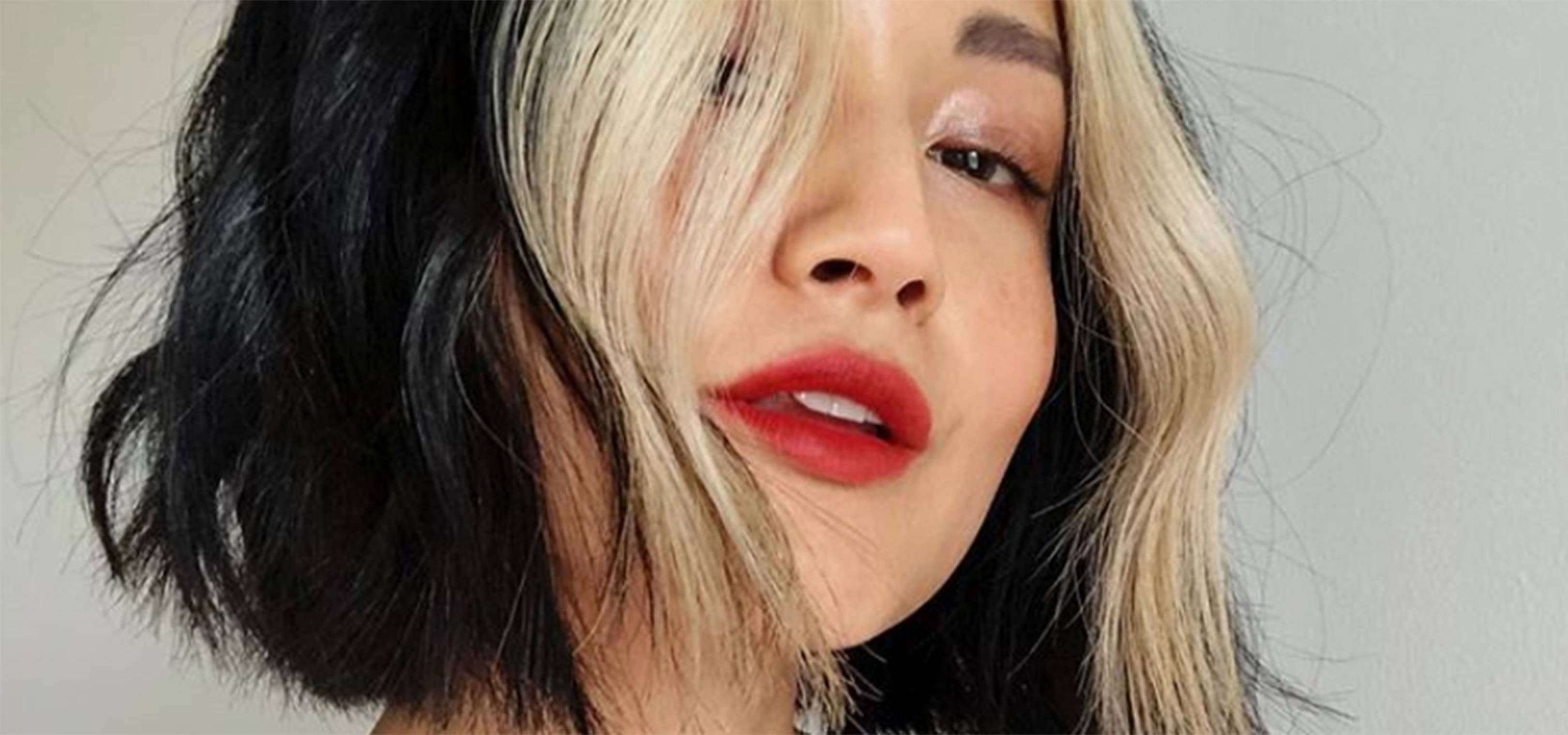 Skunk hair is the 90s hair colour trend celebrities and influencers can't get enough of right now