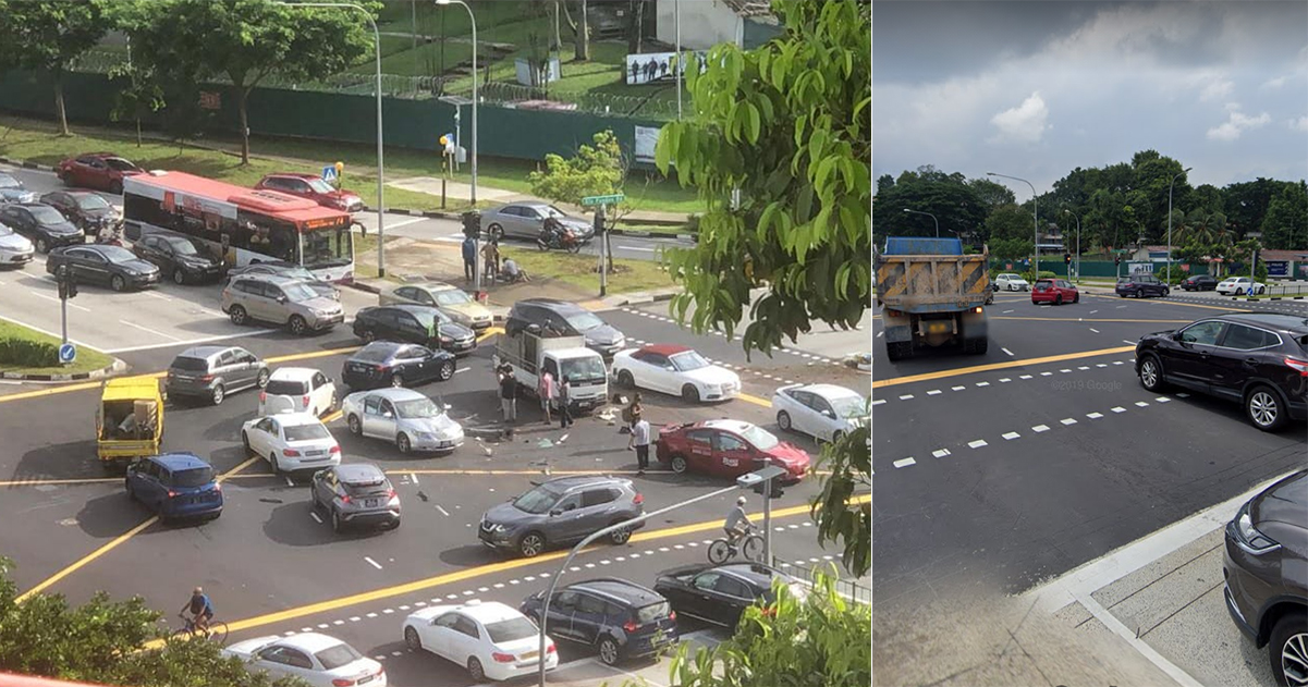 Motorists skirt around accident at Clementi Road & Ulu Pandan Road junction: Woman, 71, injured