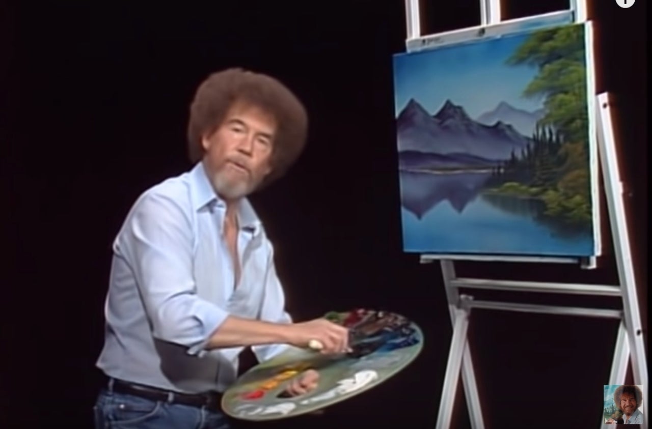 Bob Ross Fans Celebrate The Legendary Painter S Legacy 25 Years After   32de20fa5e64ba569186b5c43a473447 