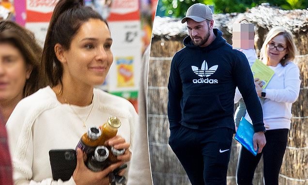 Fitness queen Kayla Itsines and former fiancé Tobi Pearce are spotted out separately in Adelaide
