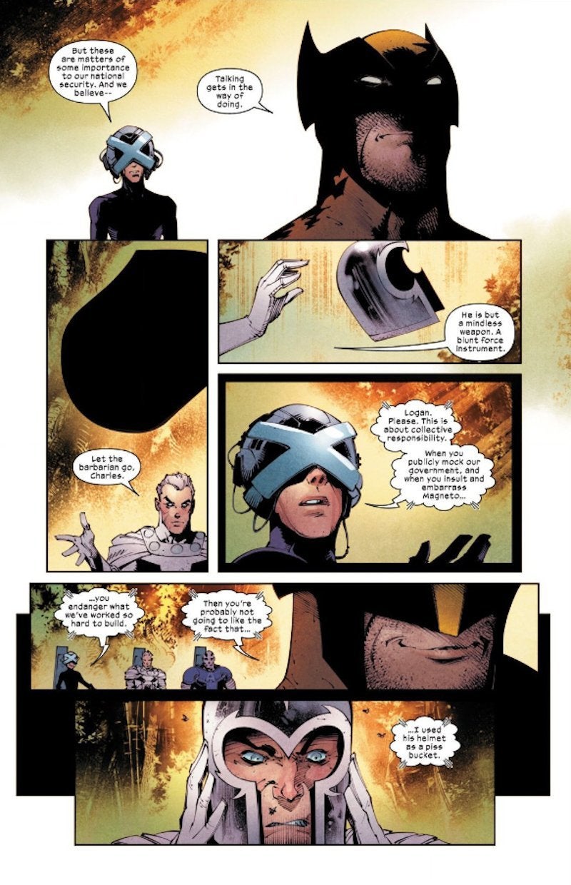 Marvel Confirms Wolverine Peed in Magneto's Helmet