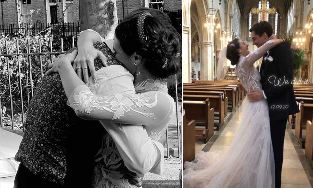 Downton Abbey star Jessica Brown Findlay marries in surprise ceremony: see photos