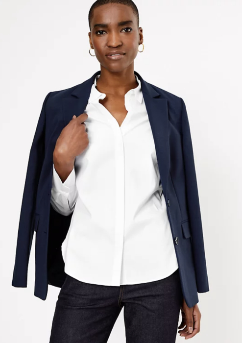 Ruth Langford wows in the perfect Marks & Spencer shirt