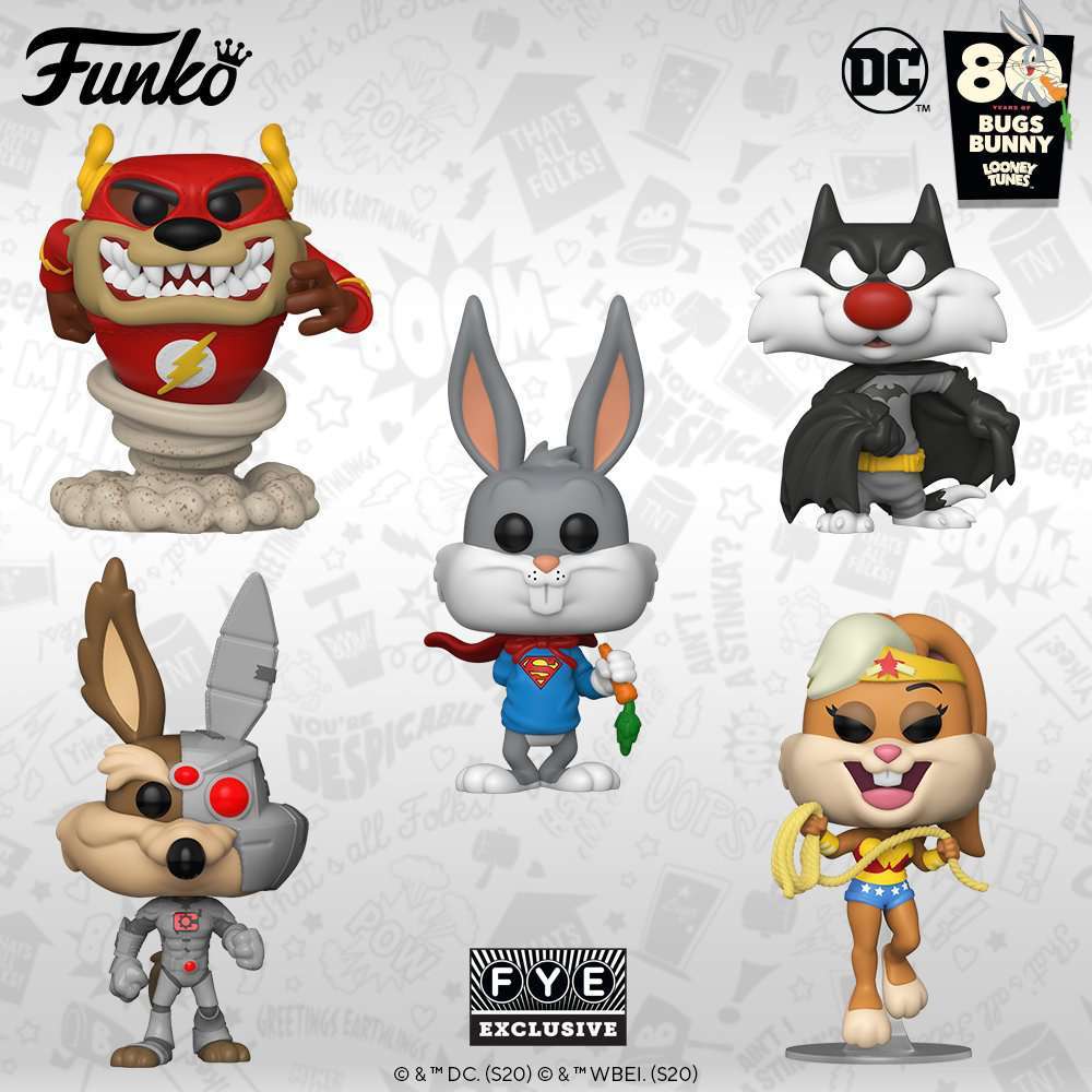 Funko Launches Exclusive Looney Tunes and DC Comics Mash-Up Pop Figures