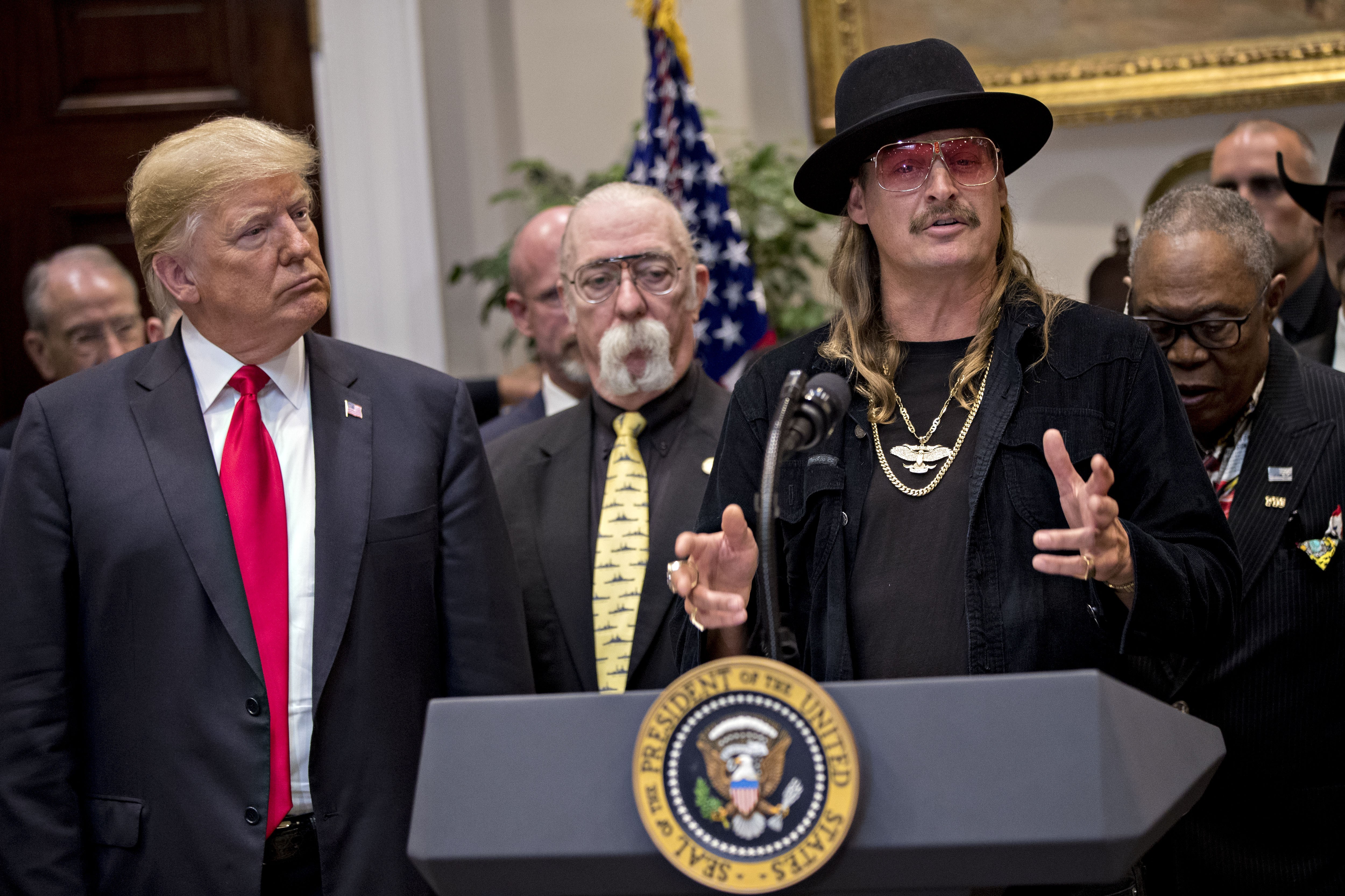 Kid Rock to headline Donald Trump rally in Michigan tonight after praising president as ‘great man’