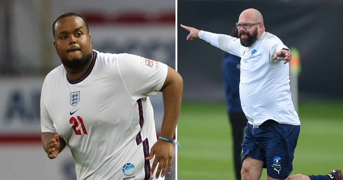 Soccer Aid hit with Ofcom complaints over Clive Tyldesley’s ‘fat-shaming’ commentary about rapper Chunkz