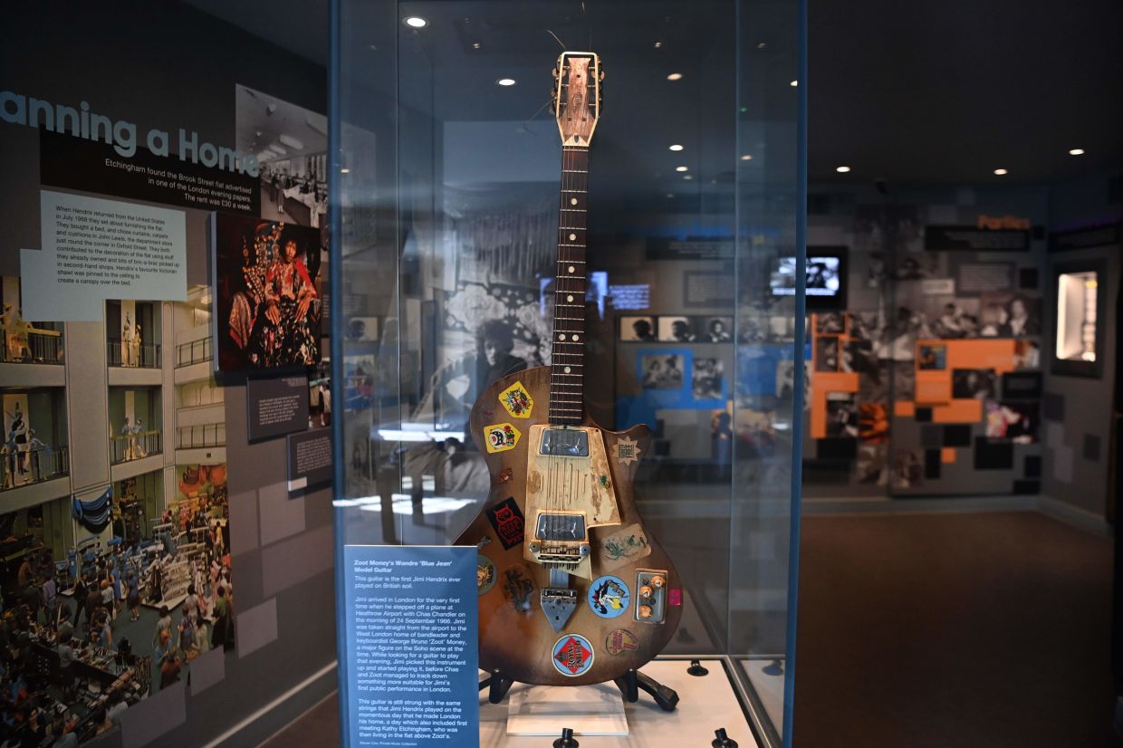 Bohemian chic: Jimi Hendrix's flat in central London is now a museum