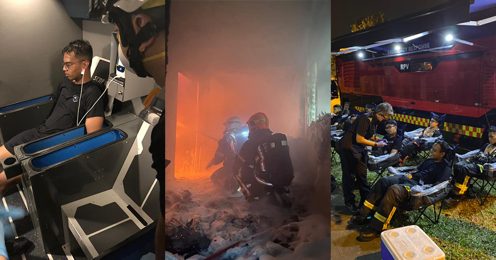 Firefighters dealt with Sembawang temple fire for more than 5 hours with world's first onsite rehabilitation facility