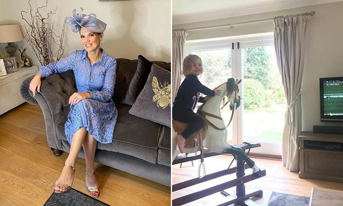 Charlotte Hawkins' stunning living room unveiled inside Surrey home