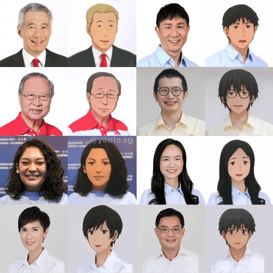 S’porean turns politicians into anime characters & netizens love the resemblance