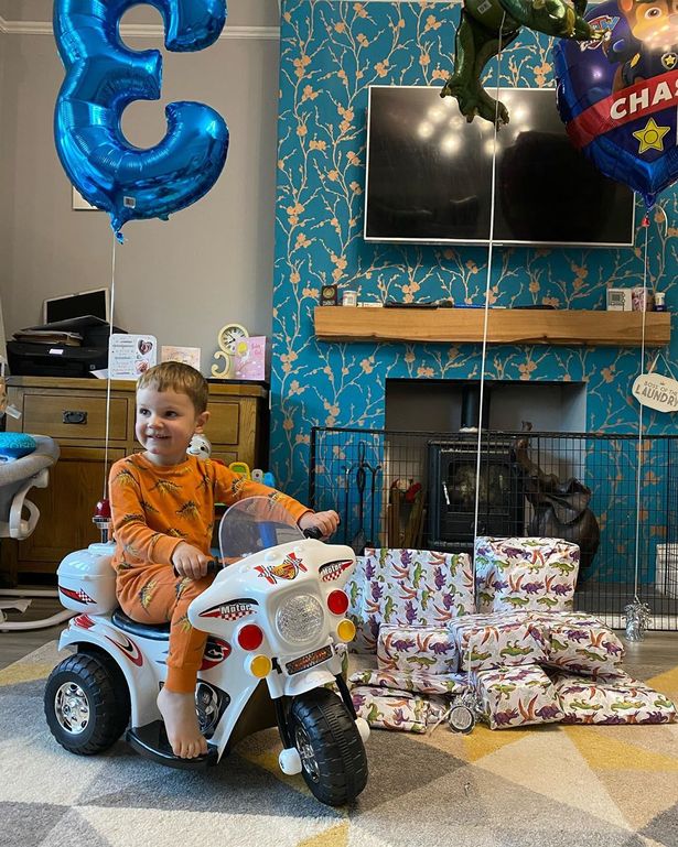 Britain's biggest family The Radford's celebrate Archie's third birthday in lockdown